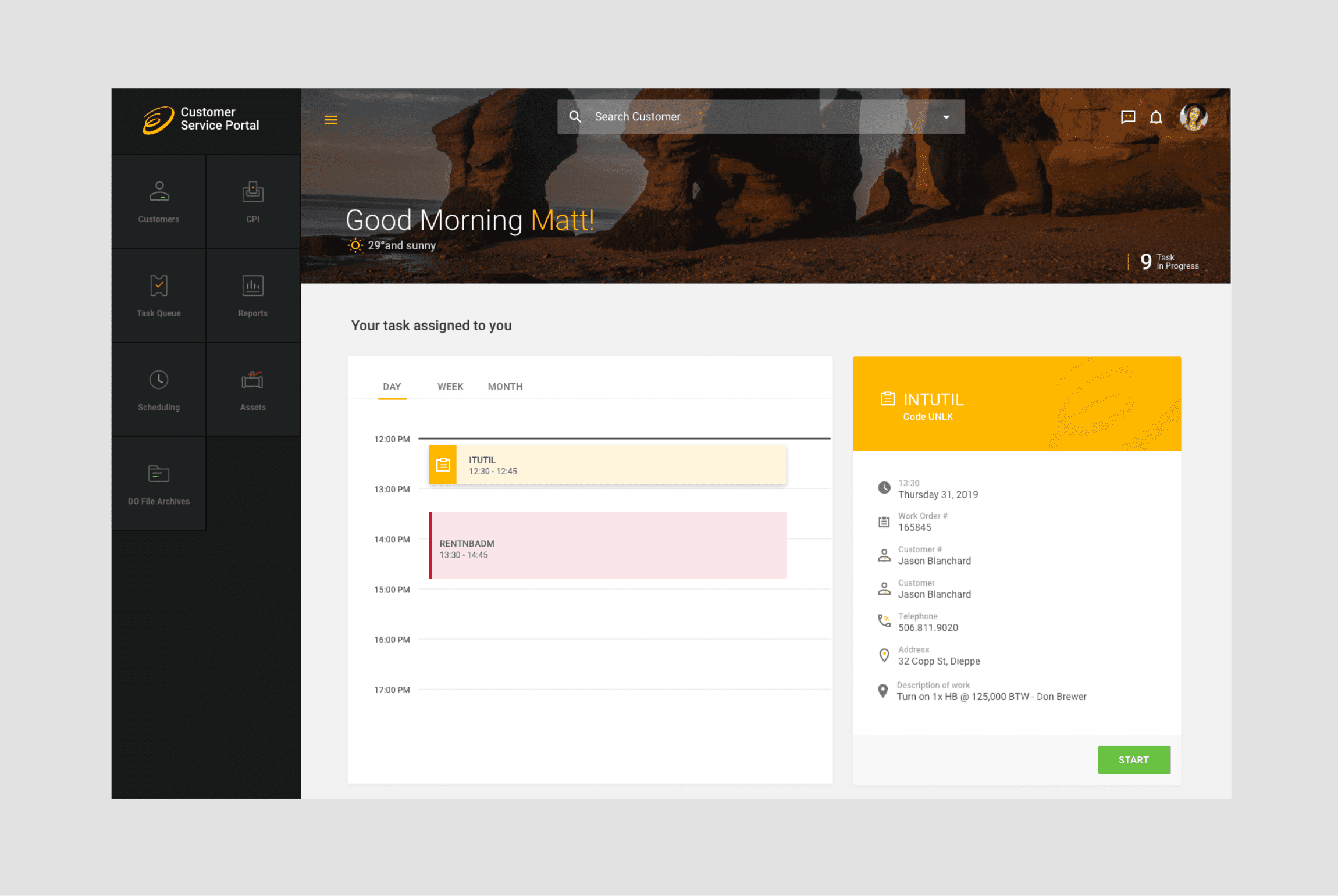 Enbridge app task view desktop