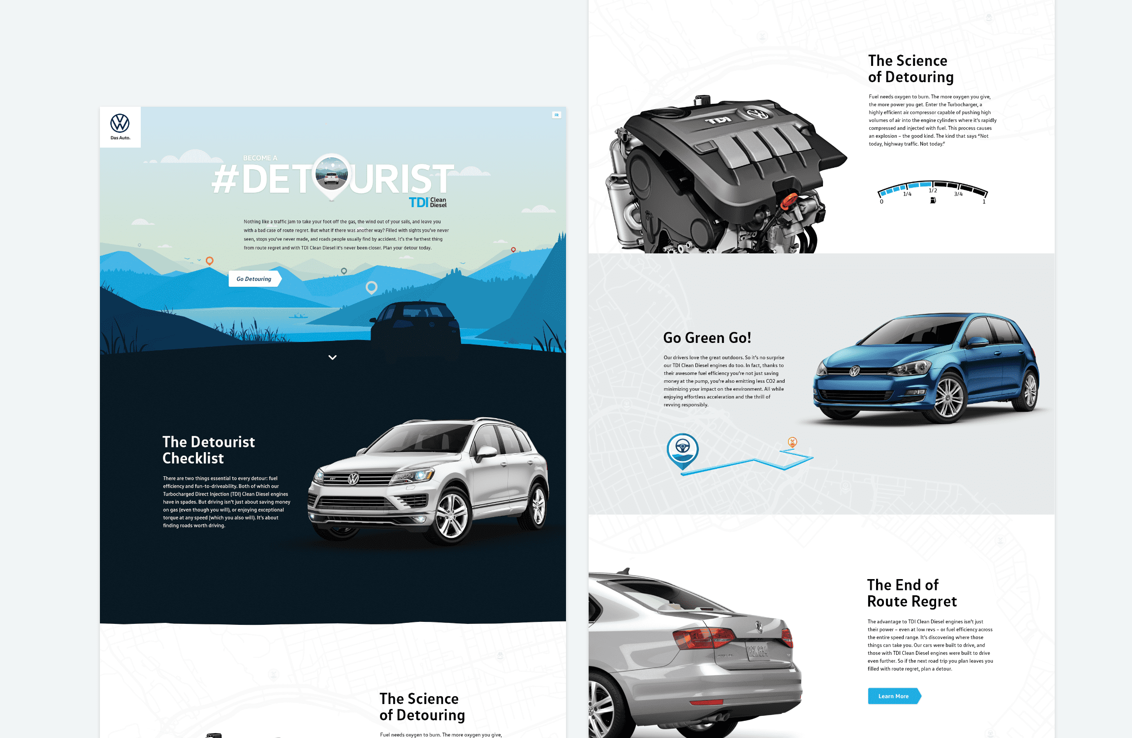 VW website pages