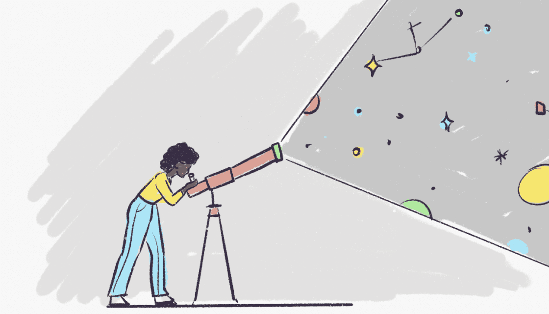 Google telescope character sketch