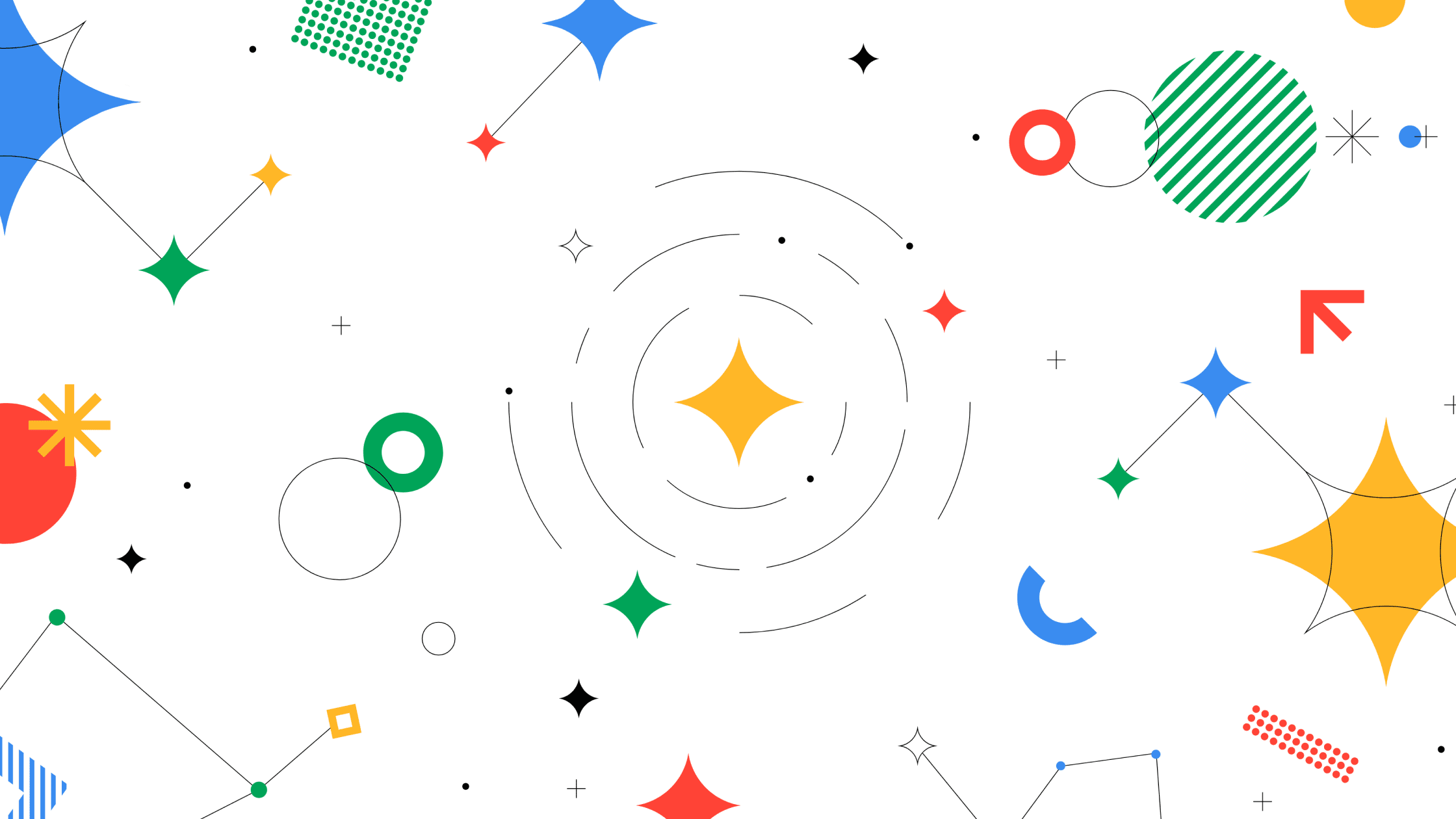 Google Polaris pattern design on white